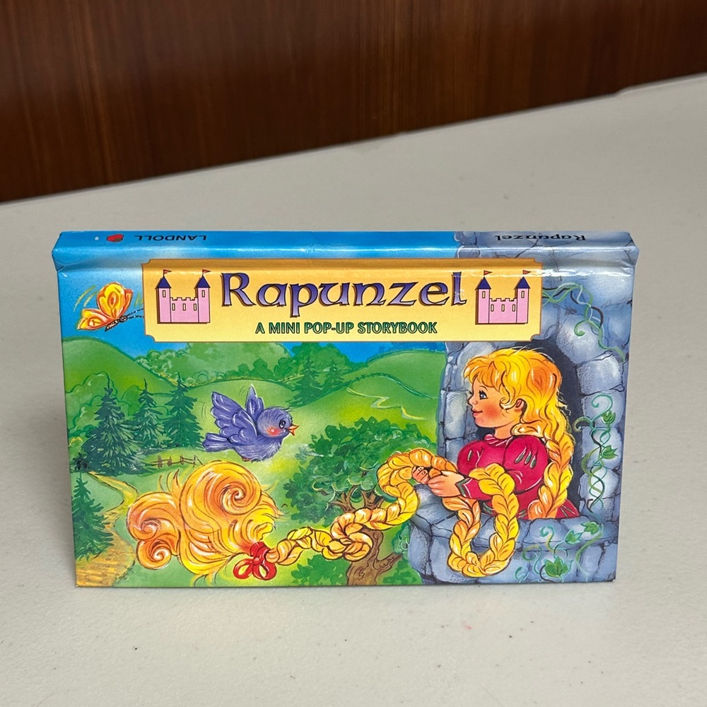 Rapunzel vintage mini pop-up storybook